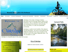 Tablet Screenshot of oakridge.or.citygovt.org