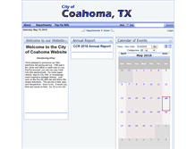 Tablet Screenshot of cityofcoahoma.tx.citygovt.org